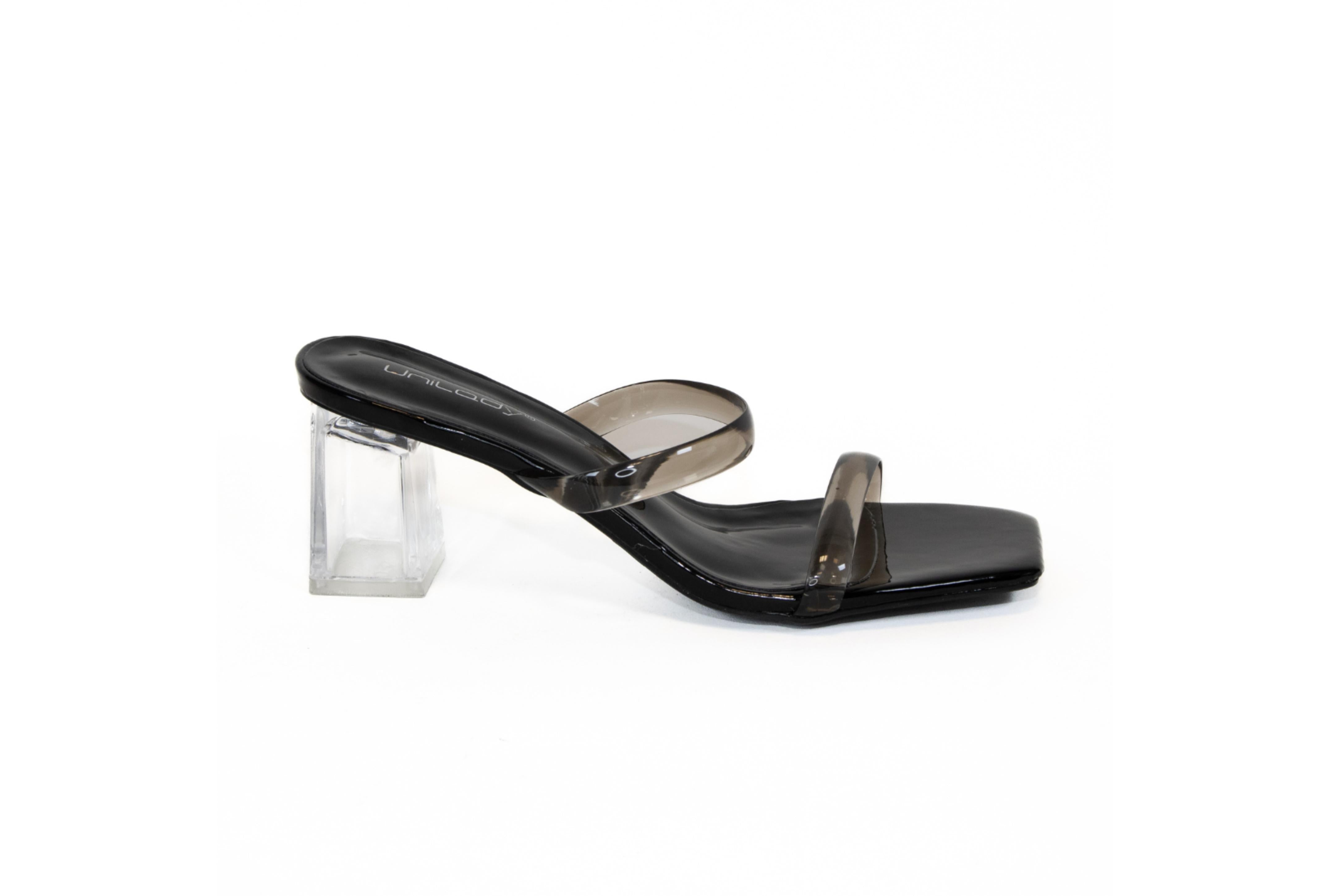 Clear-2 Low Clear Block Heel