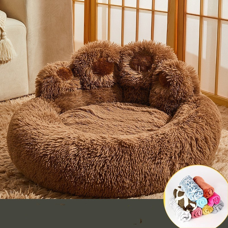 Kennel Warm  Retriever Bed Fleece-lined Sofa Mattress