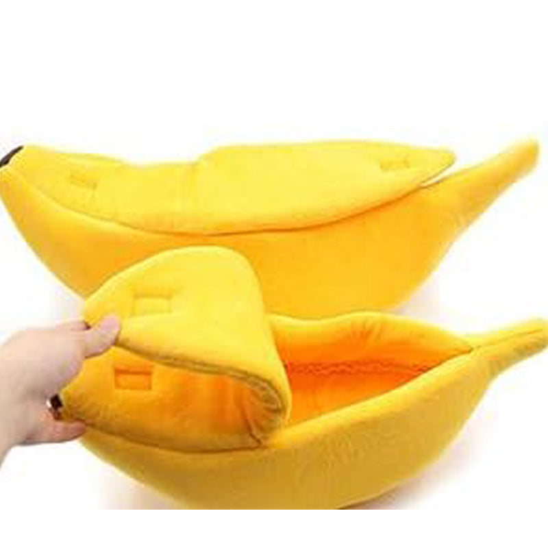 Soft Warm Banana Cat Bed House,