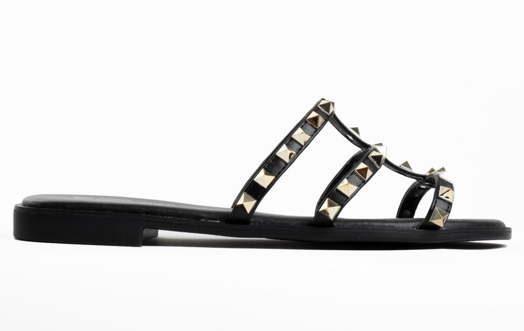 Ding-32 Chic Grid Flat Sandal